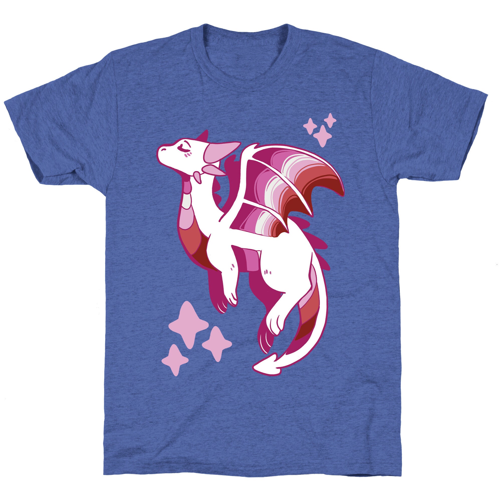 Lesbian Pride Dragon Unisex Triblend Tee